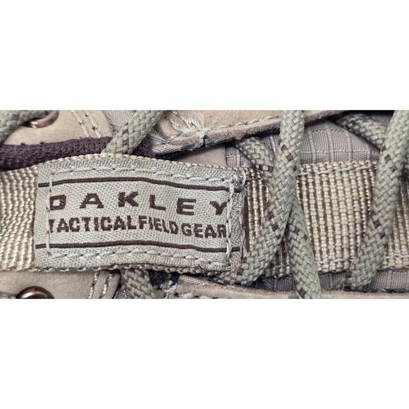 RARE Vintage Oakley FLAK Low Hiking Shoe Tactical Field Gear Khaki Y2K Men\'s 7.5 main image 9